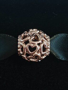 Authentic Pandora Rose Open Your Heart Charm 780964 New With Tags Openwork Love